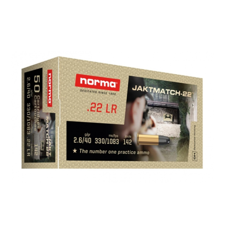 Norma Jaktmatch .22 - 2,6 gr. 40 grains