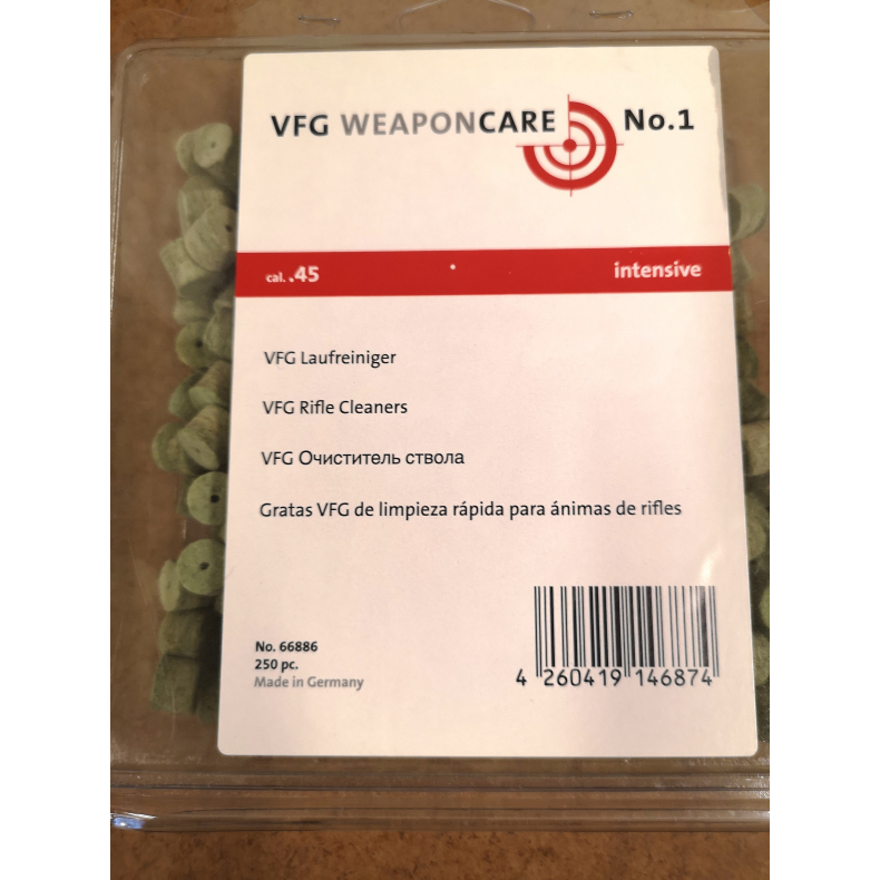 VFG filtpopper .45 Intensive | 250 stk.