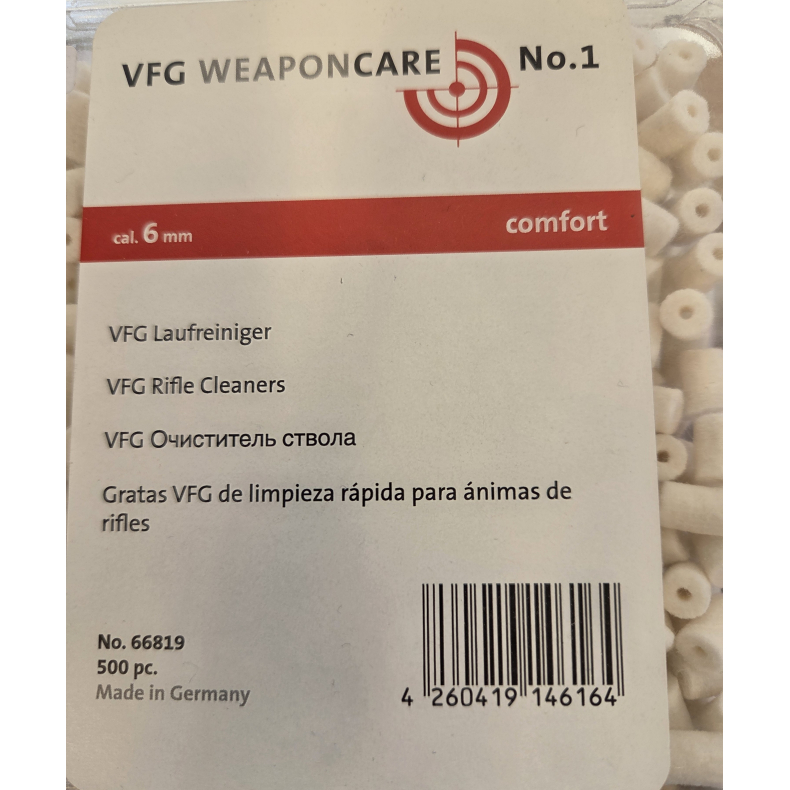 VFG filtpropper 6 mm Comfort | 500 stk.