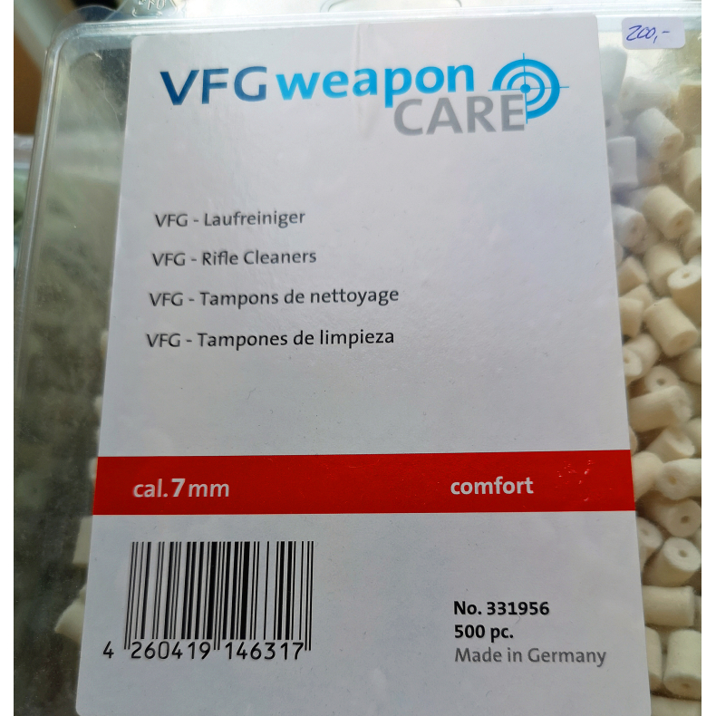 VFG filtpropper 7 mm COMFORT - 500 stk. TILBUD