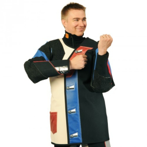 Kurt Thune Model TL2 skydejakke, standard | Rd/Bl | Hjre